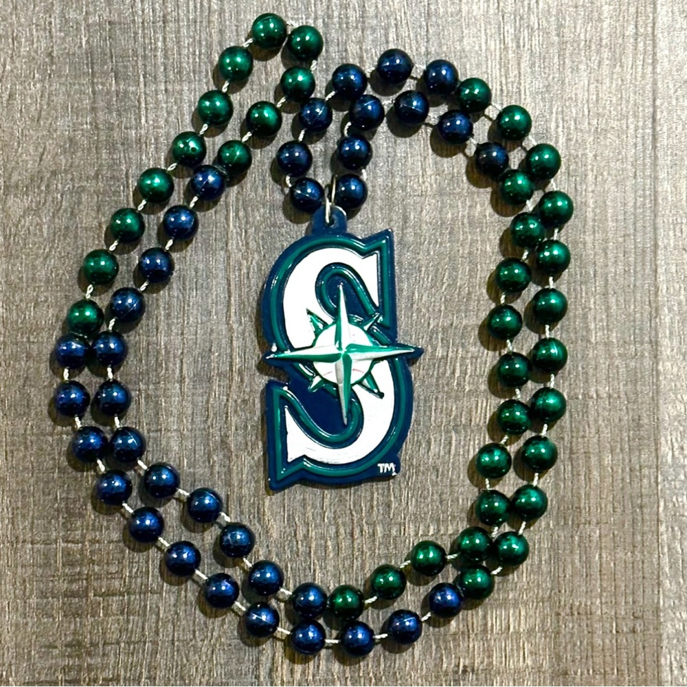 New Seattle Mariners MLB Baseball Beaded Necklace